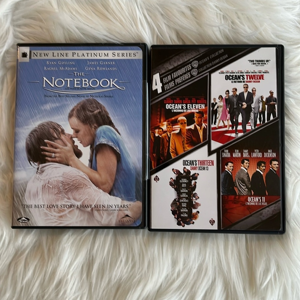 DVD BUNDLE: The Notebook and 4 Ocean’s 11 Movies